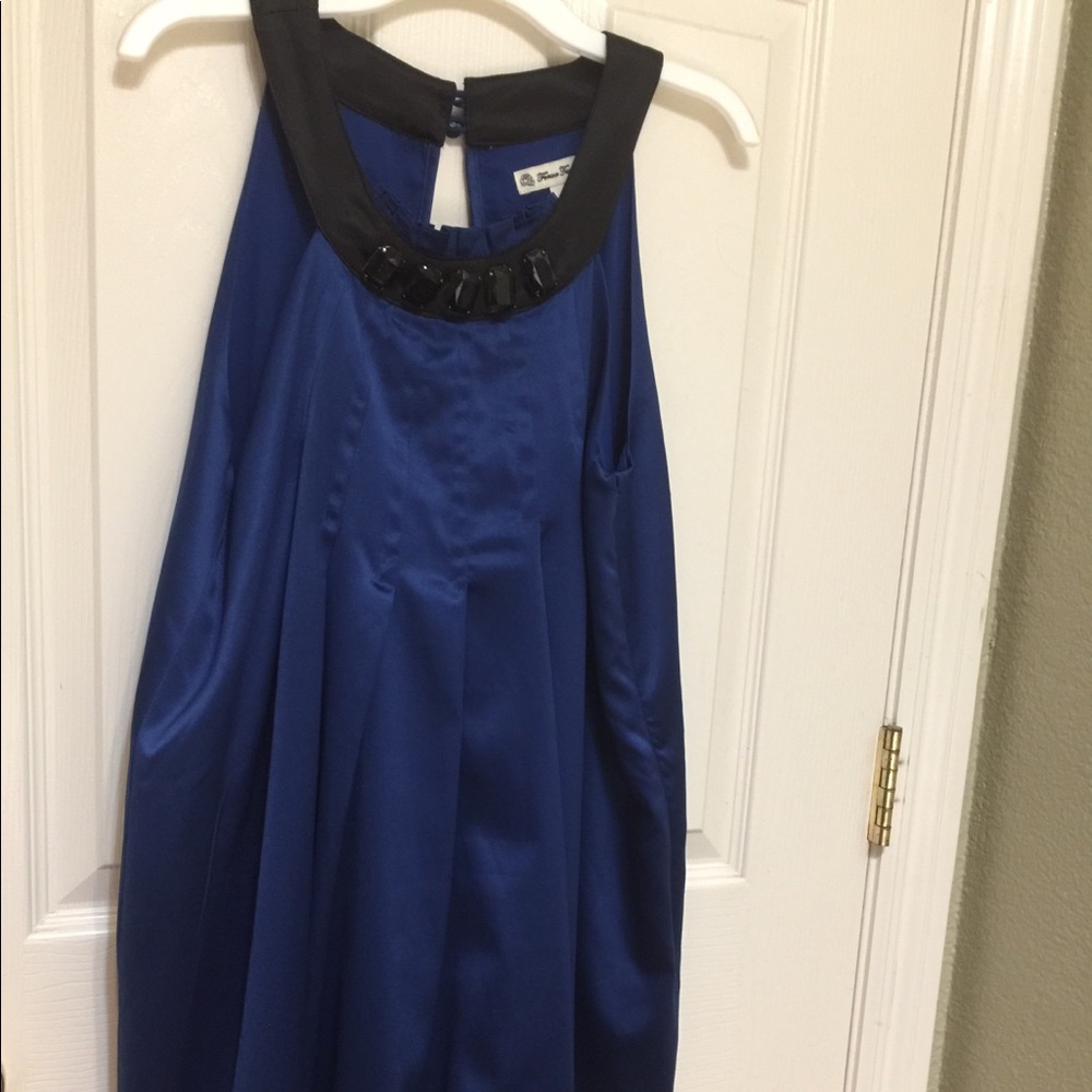 Navy blue bubble dress